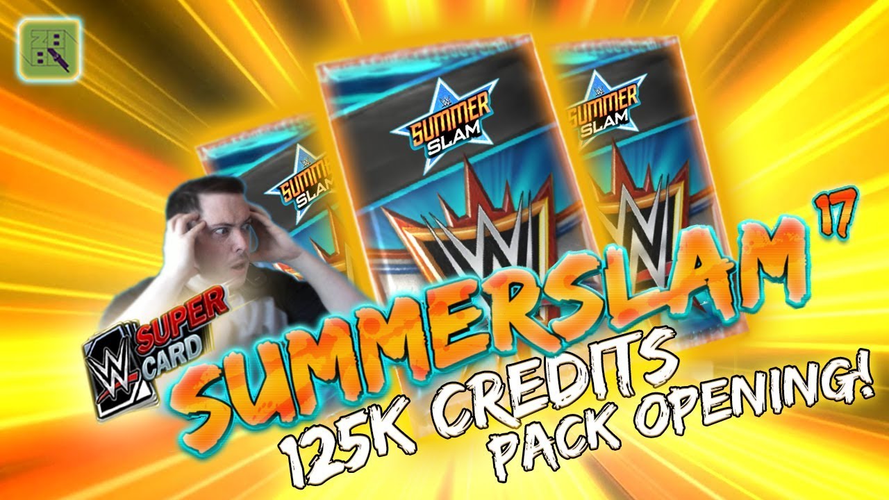 SUMMERSLAM 17 (SS 17) INCREDIBLE 125K PACK OPENING!! | WWE SuperCard