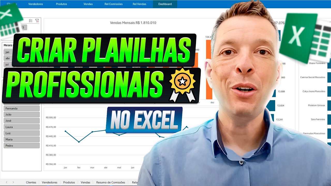 Como Criar Planilha Profissional Excel