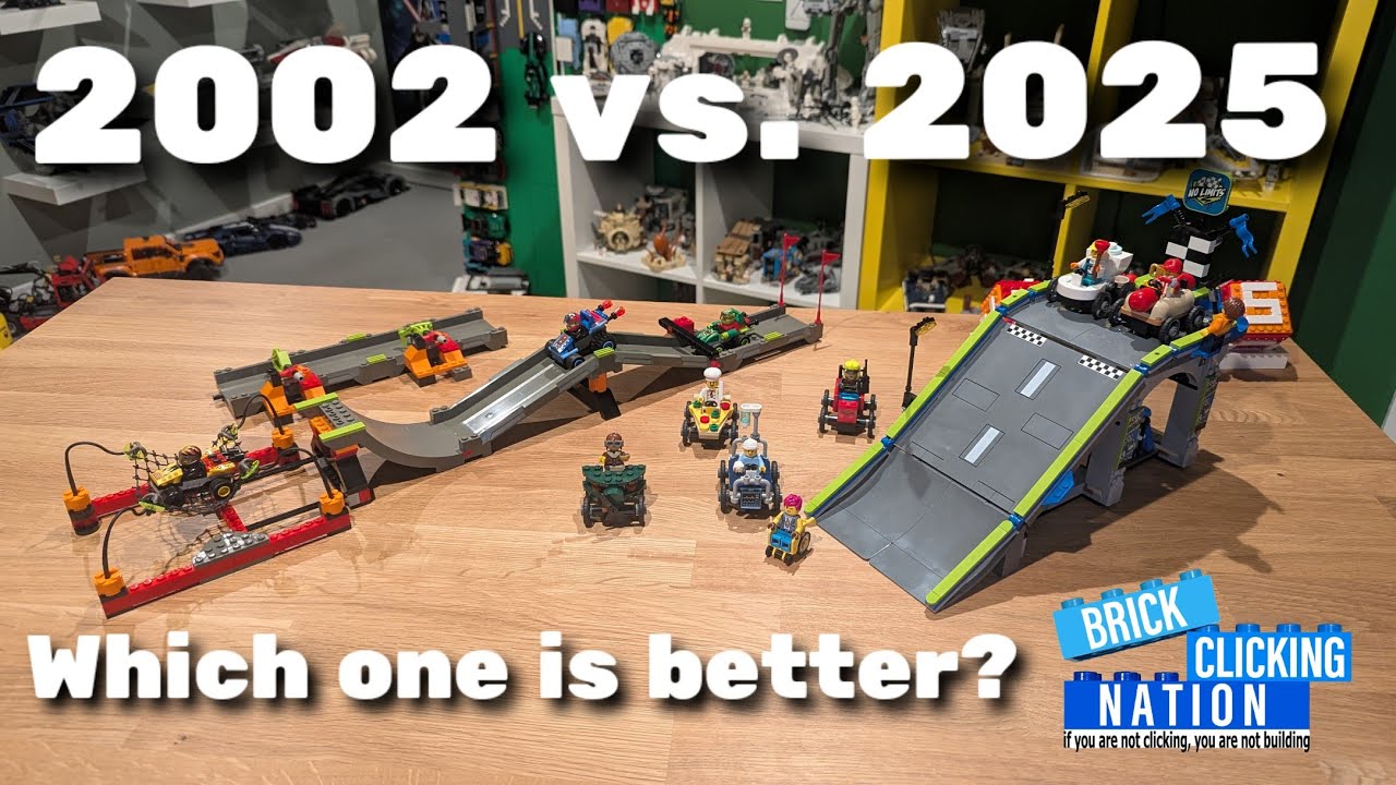 LEGO Stunt Race Track & No Limits Race Car Ramp Comparison &ndash; Which One Wins?