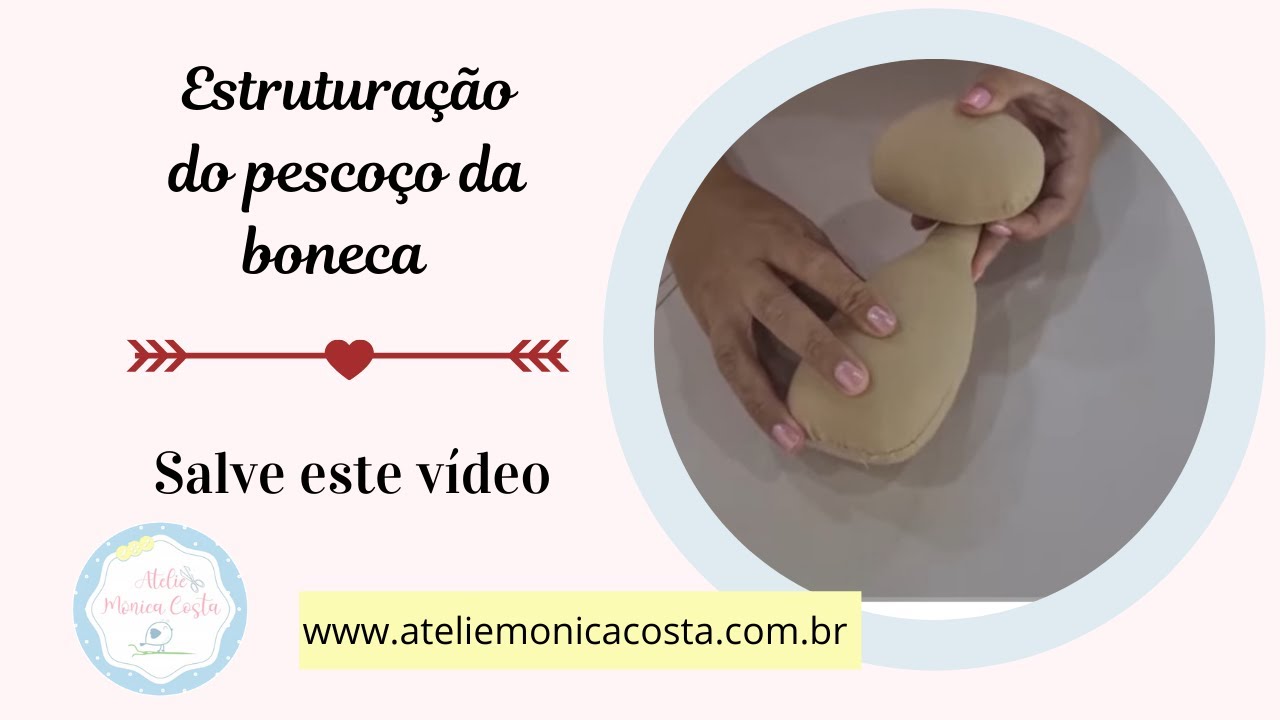 Estruturação da cabeça da boneca