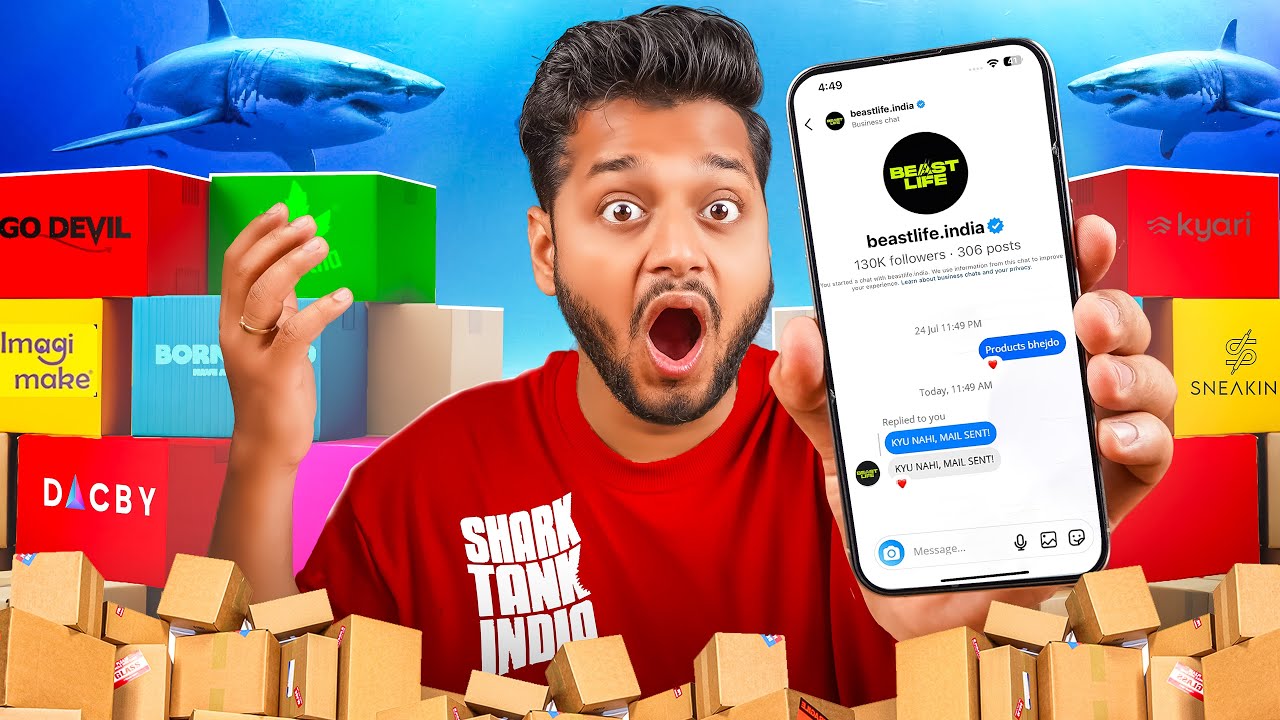 DM'ing Shark Tank India Brands For FREE Products