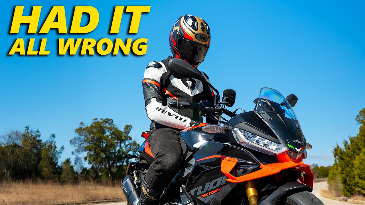 Maybe I was Wrong about Big Power Bikes... (Aprilia Tuono V4)