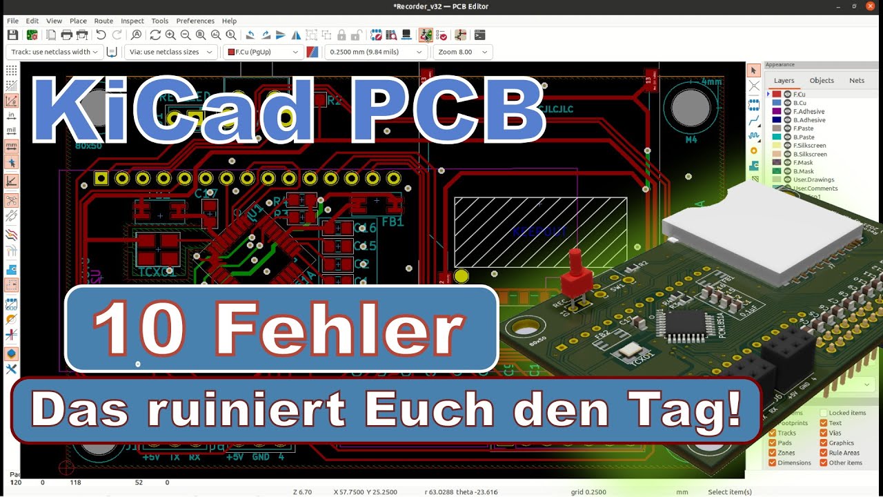 KiCad:10 Probleme die Dir den Tag verderben