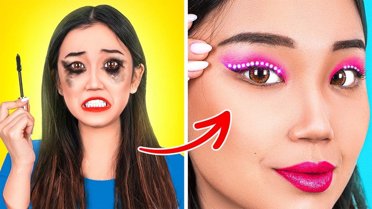 MOST Trendy GADGETS || Led Eyeliner to Become POPULAR! Rich VS Broke Gadgets by 123 GO! CHALLENGE