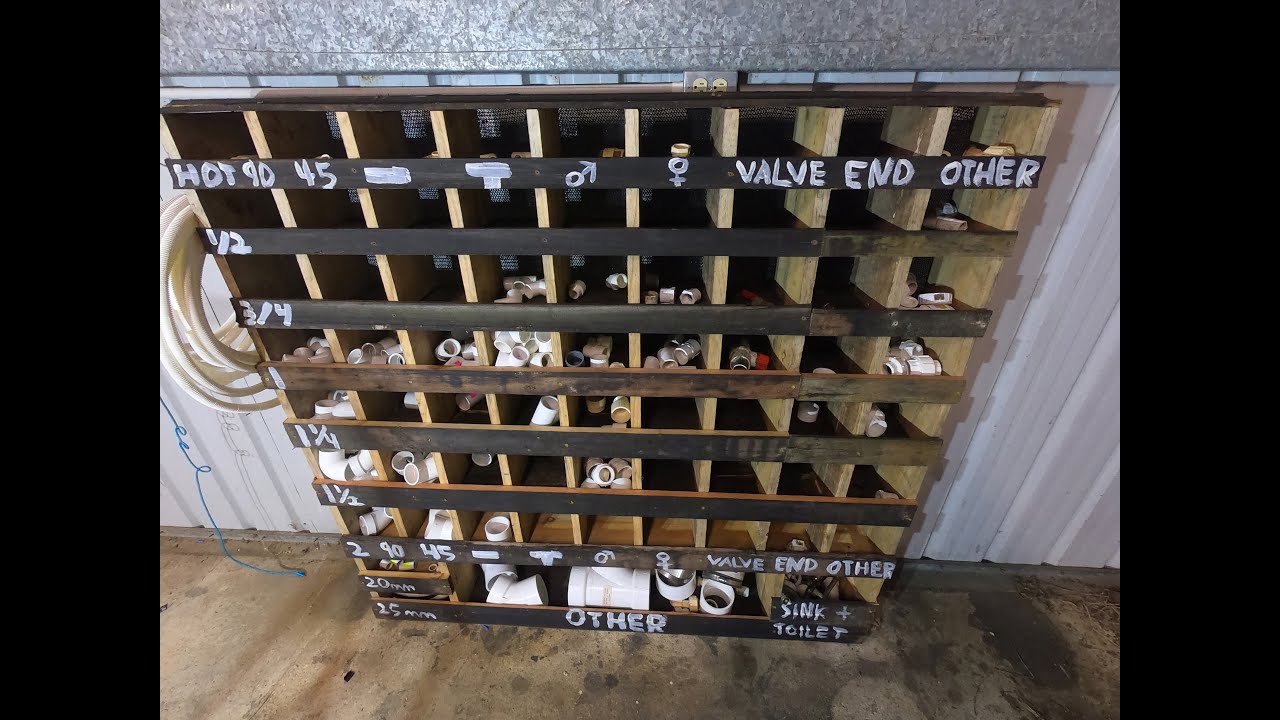 Building a PVC sorting rack