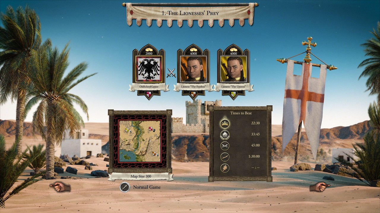 Trail of the Cobra (Very Hard) 1: The Lionesses' Prey - Stronghold Crusader Definitive Edition