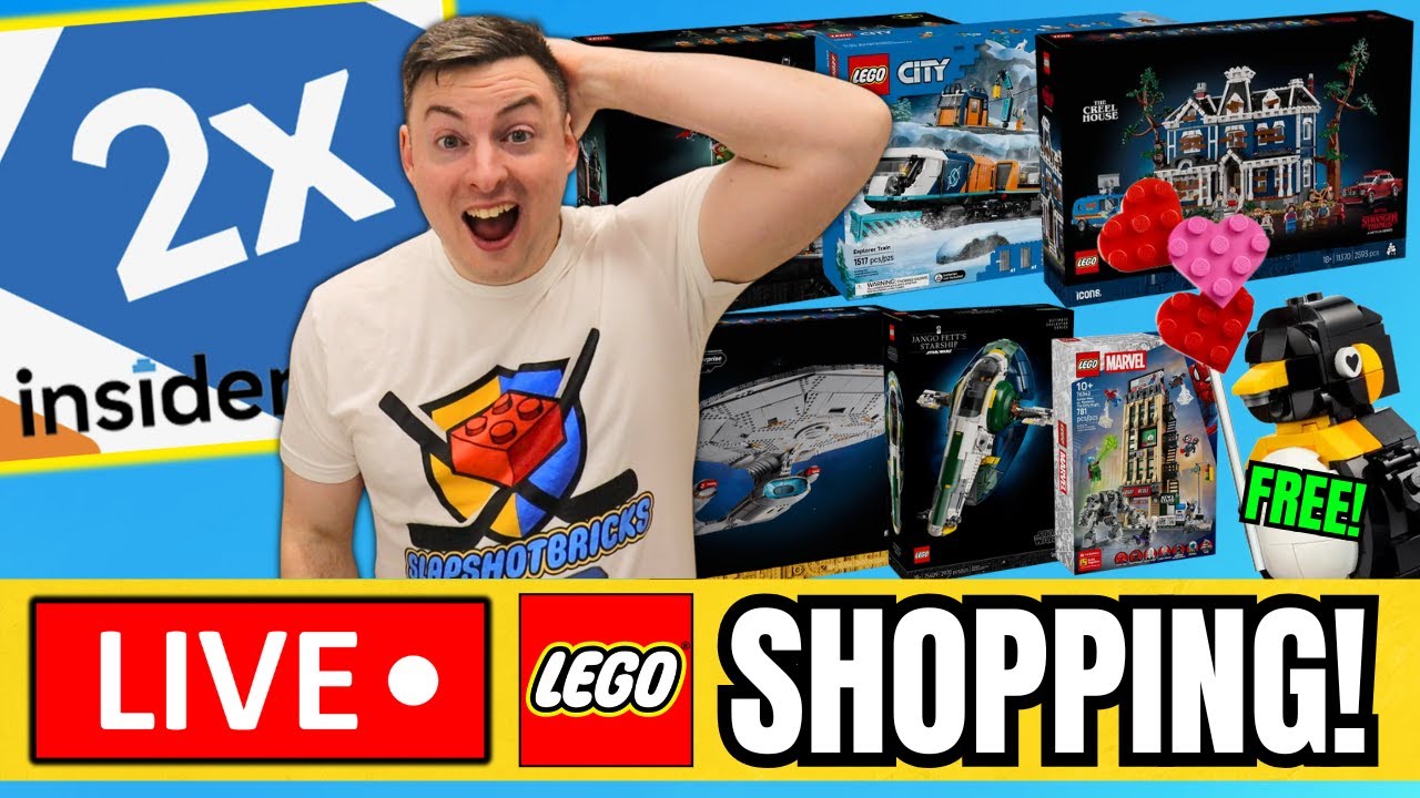 Lego DOUBLE INSIDERS POINTS MIDNIGHT Launch Shopping Livestream!