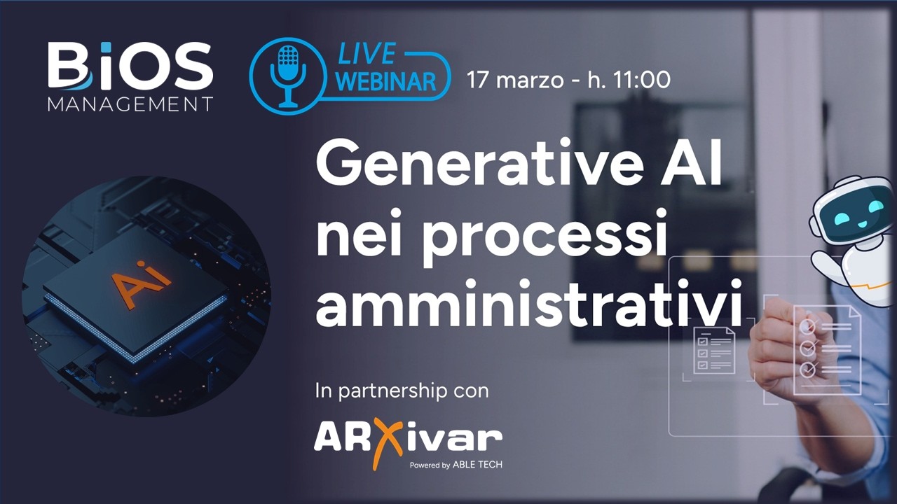 WEBINAR | Generative AI nei processi amministrativi