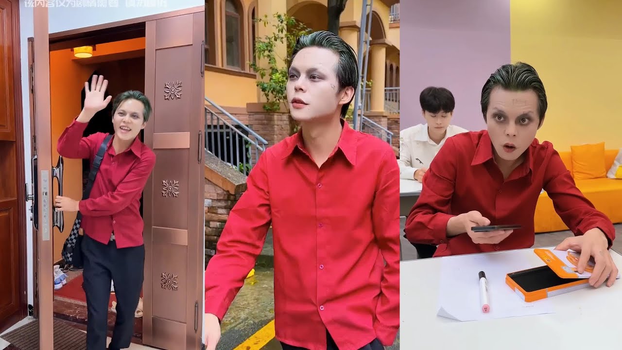 白天使考试作弊被黑天使发现了#黑天使#小丑