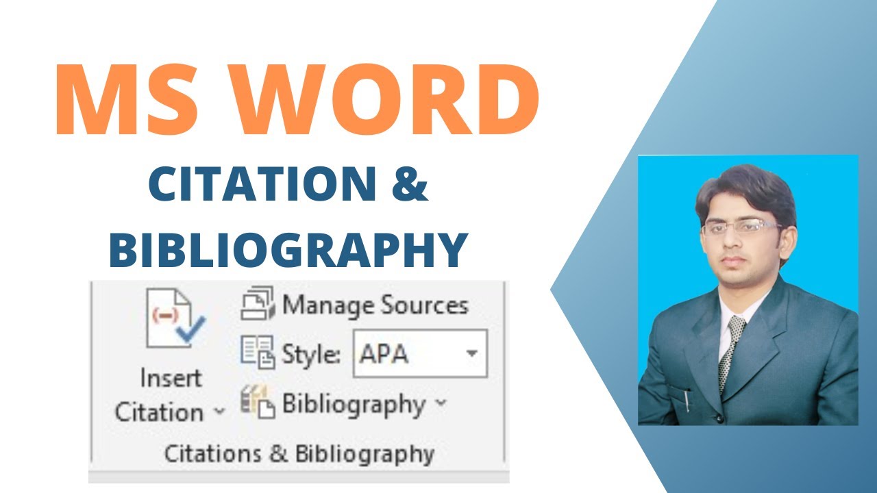 How to Insert Citation & Bibliography In MS word
