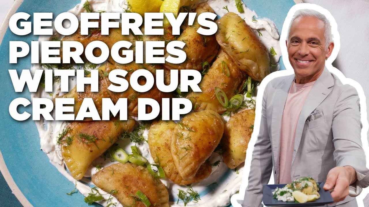 Geoffrey Zakarian's Pierogies with Sour Cream Dip | The Kitchen | Food Network