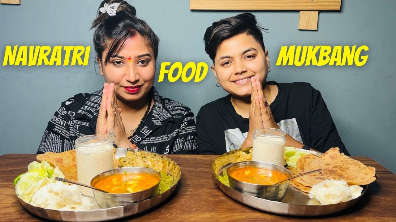 ASMR Eating Navratri Special Thali | ​⁠@YashalsMukbang
