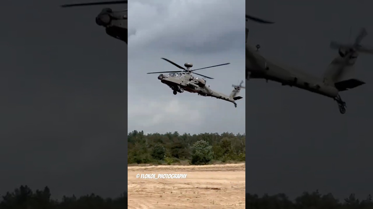RNLAF 🇳🇱 AH-64E - lowflying #apache #lowflying #ah64e #helicopter