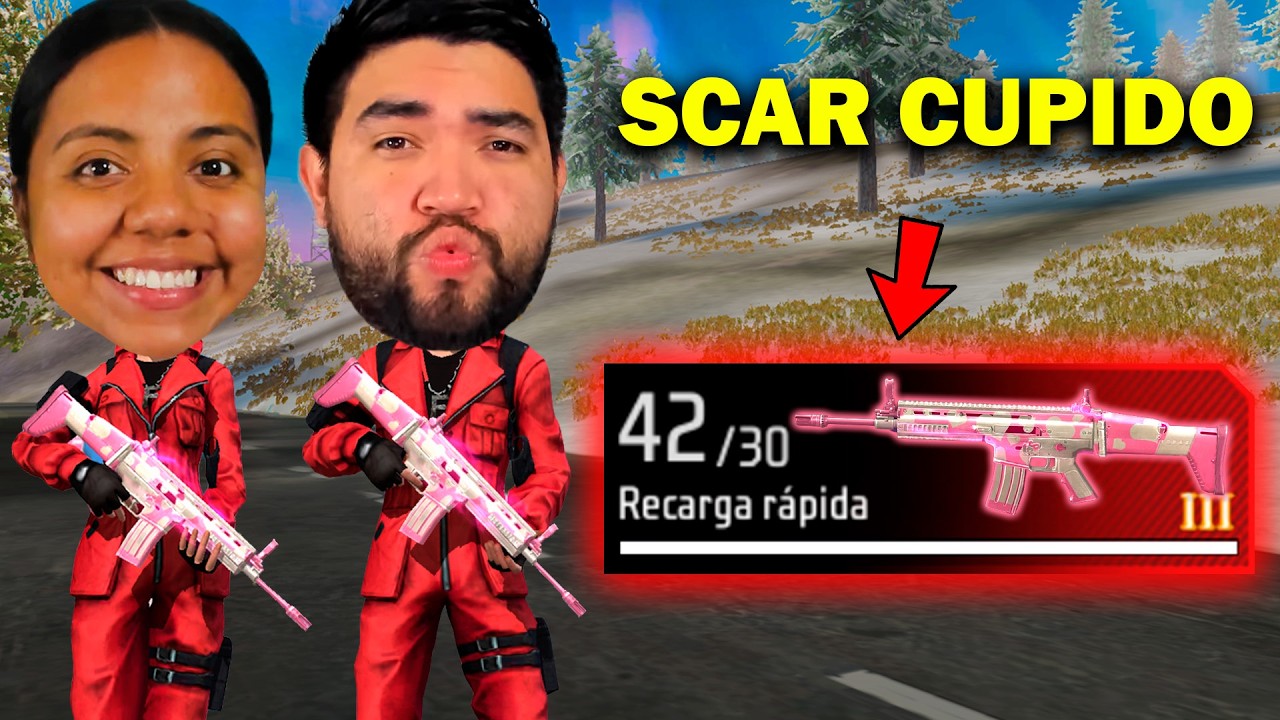 USAMOS LA SCAR CUPIDO CON 3 CHIPS EN FREEFIRE 😍