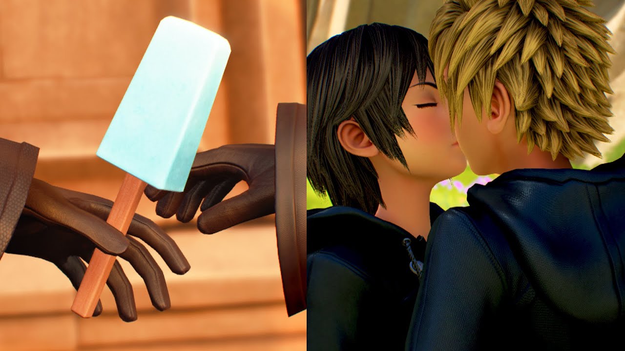 Ice Cream & Kisses (Kingdom Hearts Data Greeting)