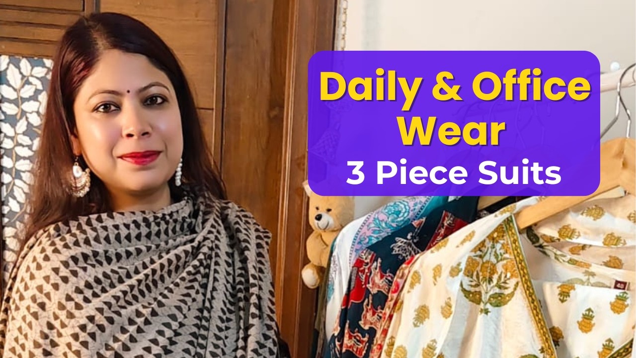 Cotton & Muslin 3 Piece Suit Sets 2026 | Daily & Office Wear Suits | Full Price Details