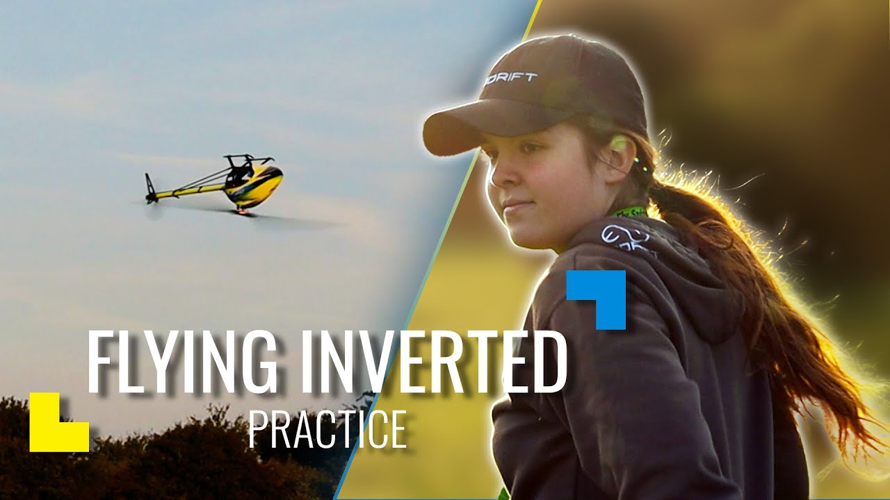 This is how I fly an RC helicopter INVERTED - practice