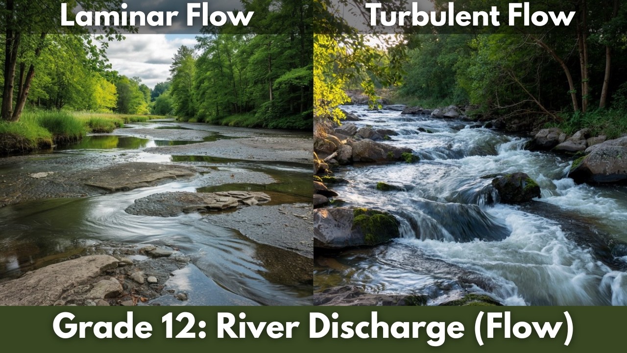 Grade 12 Geography: River Discharge, Laminar vs Turbulent Flow & Urbanisation Impact (Geomorphology)