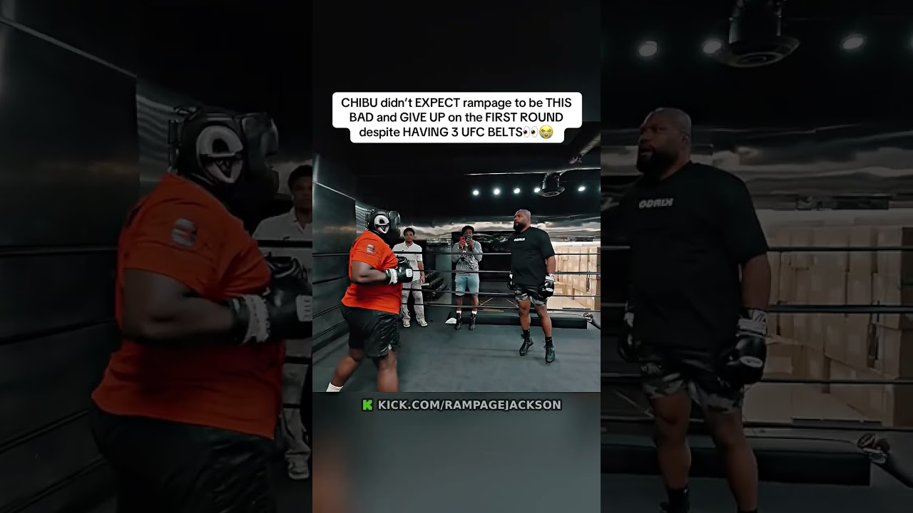 CHIBU didn&rsquo;t EXPECT rampage to be THIS BAD and GIVE UP on the FIRST ROUND despite HAVING 3 UFC
