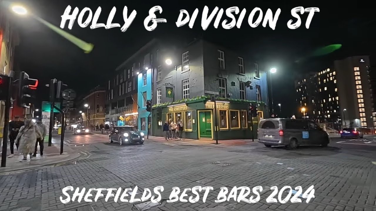 Sheffield City Centre Saturday Night Walk | Holly & Division St Best Bars | October 2024 England UK