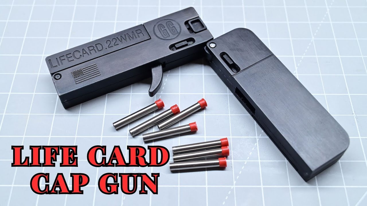 Life card toy gun DIY cap toy gun