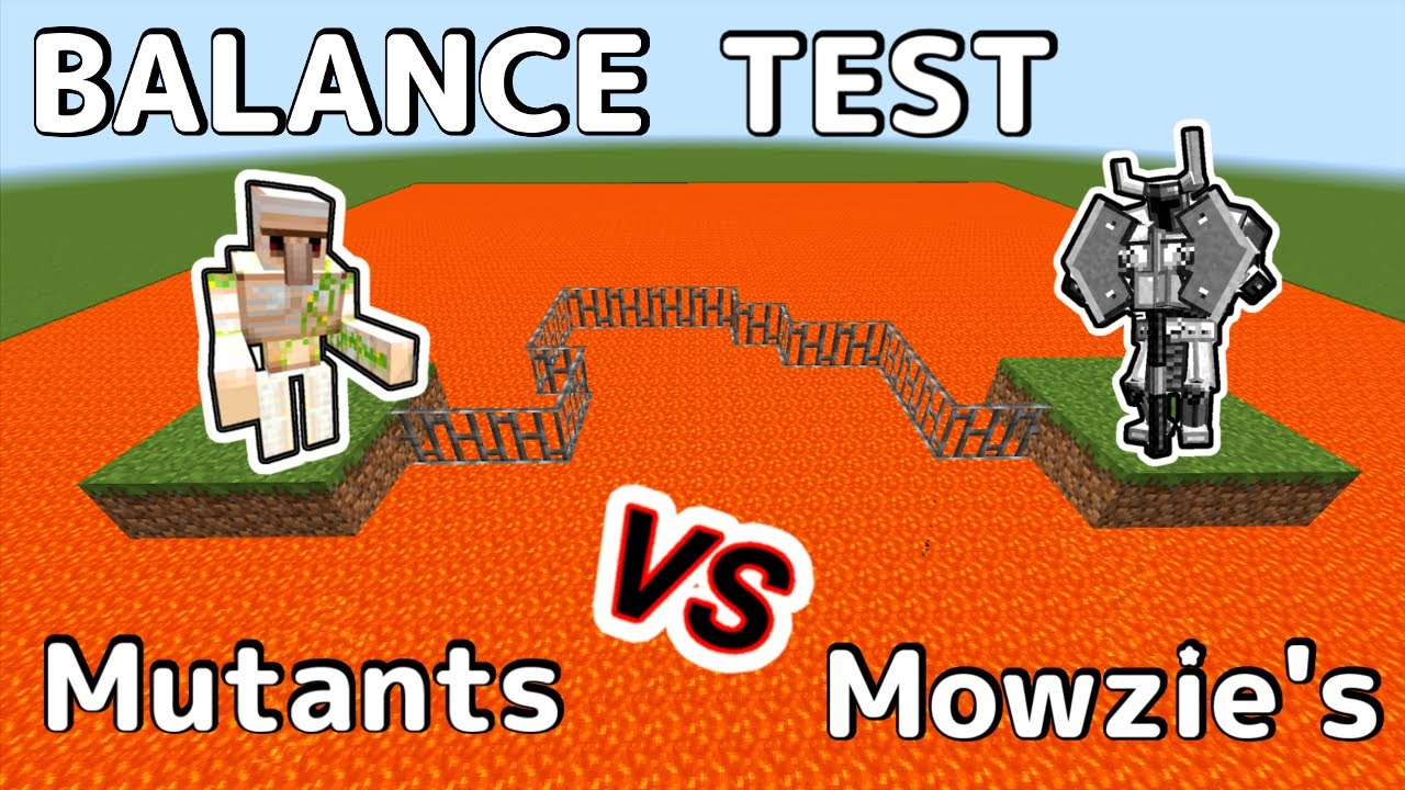 Minecraft Balance Test Mutant Monsters Vs. Mowzie's Monsters