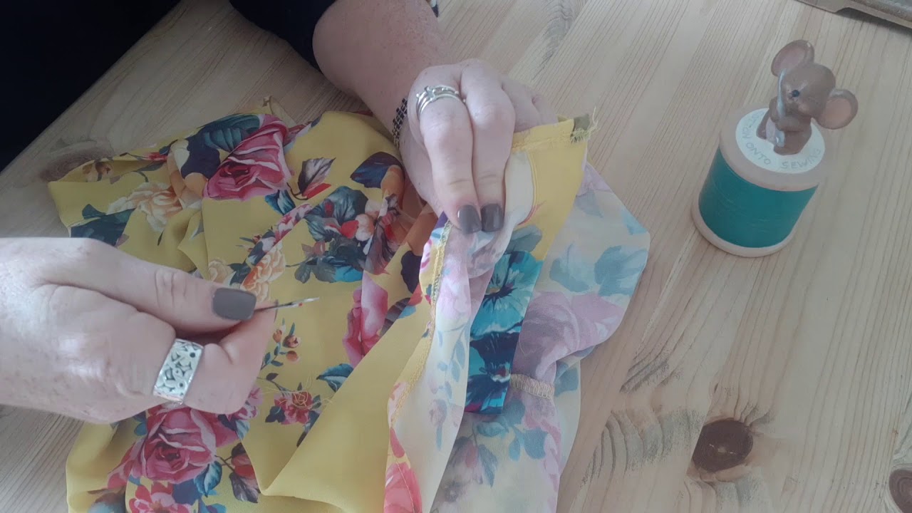 How to Un-pick a seam and overlocker stitch