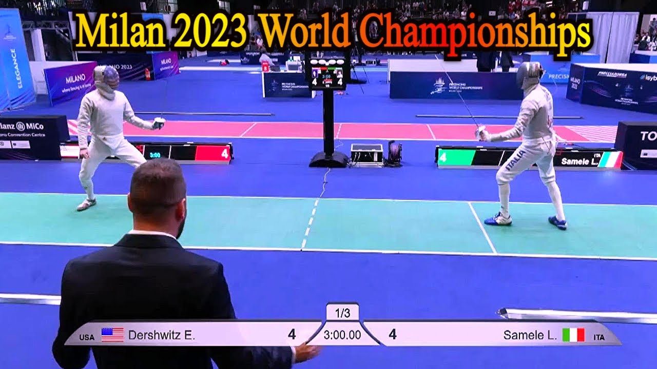 Dominant Victory: Eli Dershwitz USA vs Luigi Samele ITA - Milan 2023 World Championships