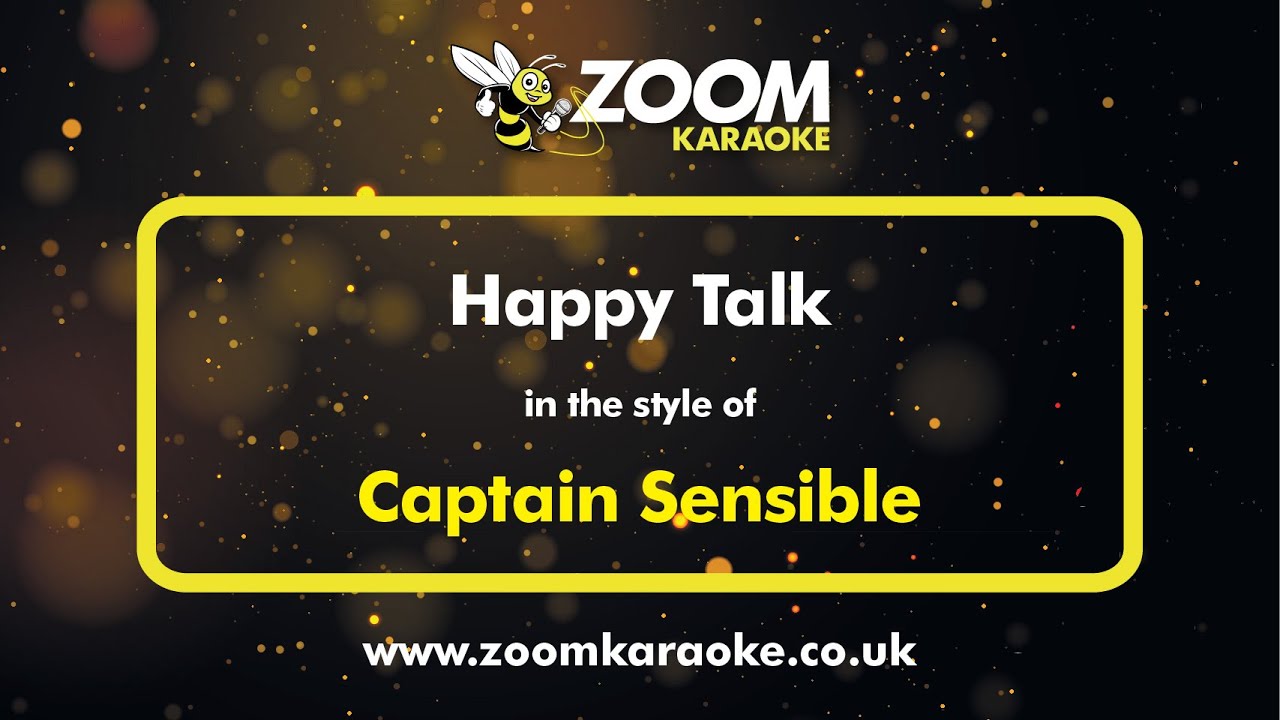 Captain Sensible - Happy Talk - Karaoke Version from Zoom Karaoke