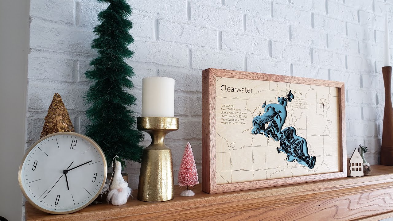 making 3D bathymetric lake map on a Glowforge from an SVG design | step by step tutorial