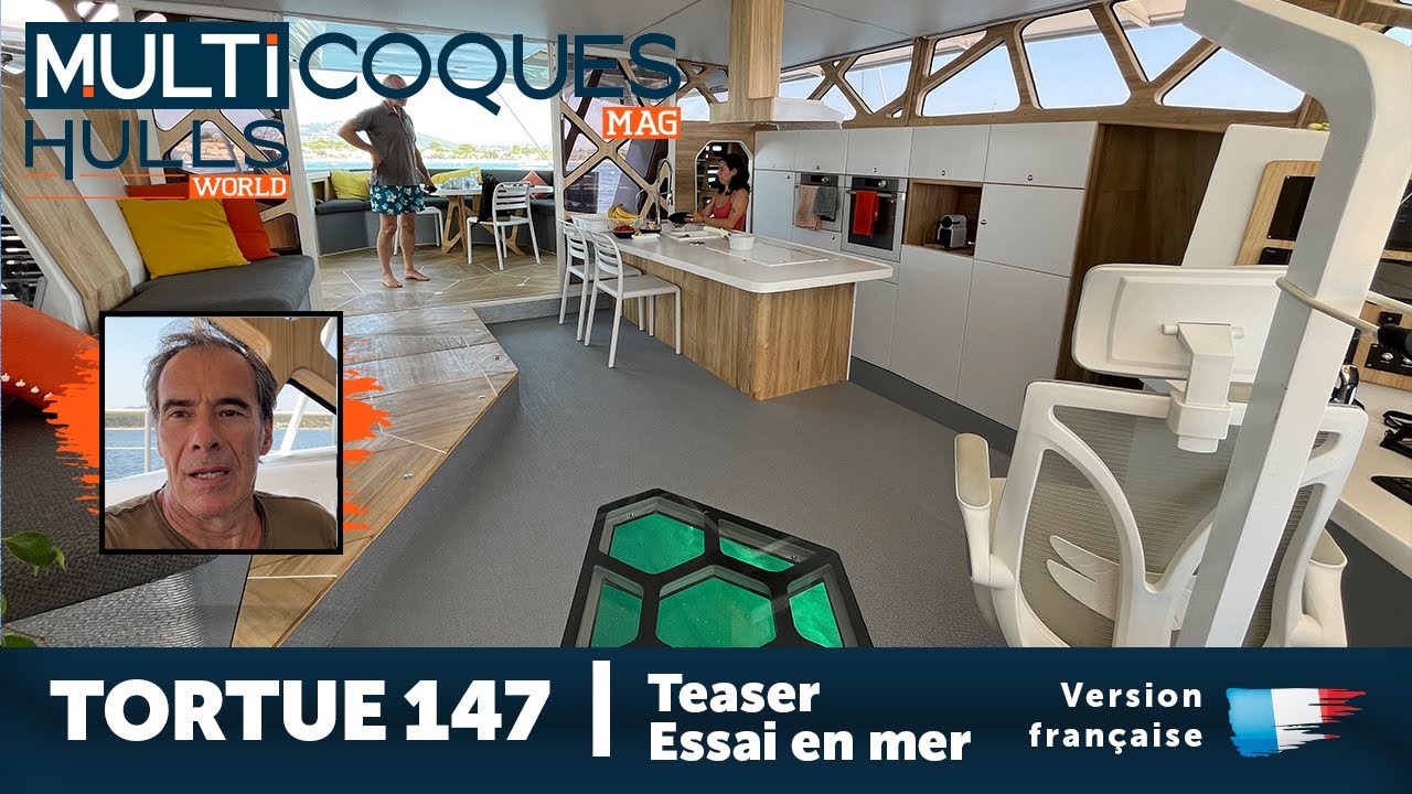Tortue 147 Catamaran | Teaser essai en mer | Multicoques Mag