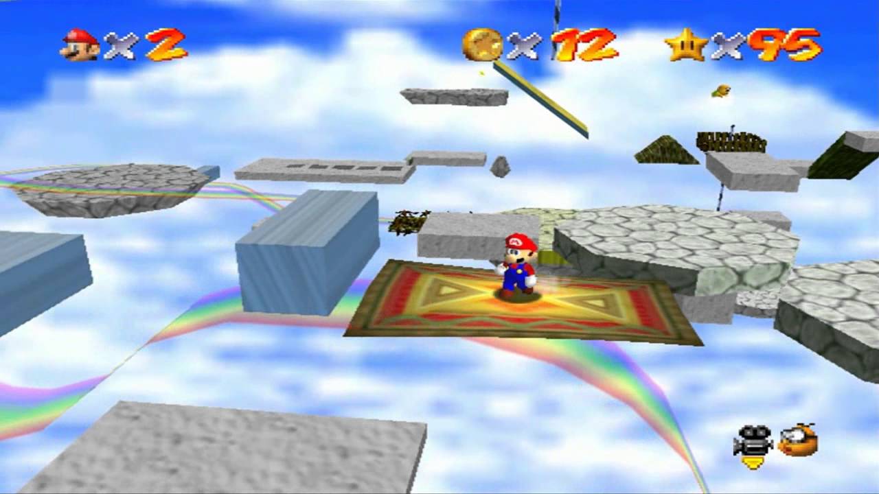 Super Mario 64 - Course Arc-en-Ciel - Etoile 1 : Croisière sur l'arc-en-ciel