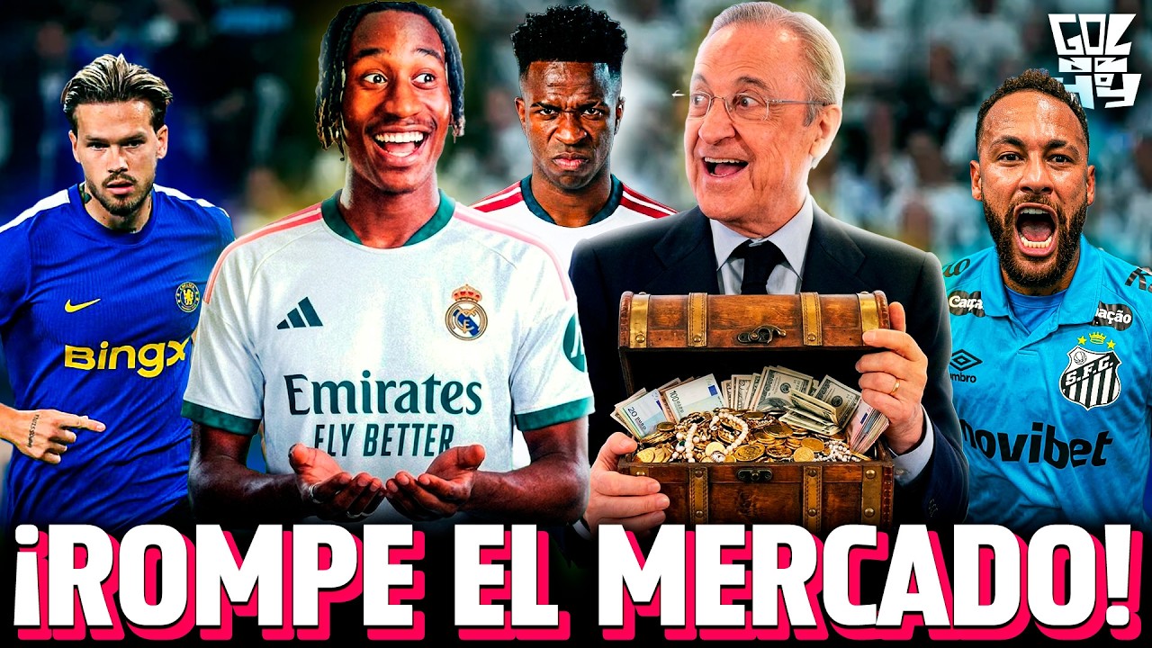 El FICHAJE R&Eacute;CORD del MADRID | Esc&aacute;ndalo en Brasil con NEYMAR |&nbsp;#goldehoy