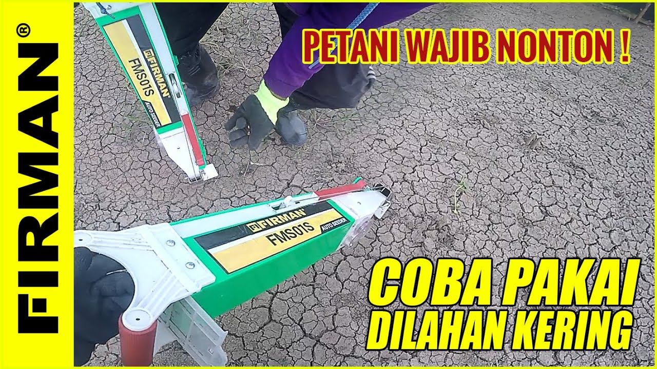 ALAT TANAM JAGUNG SEMI OTOMATIS DI TANAH KERING | FIRMAN FMS01S AUTO SEEDER
