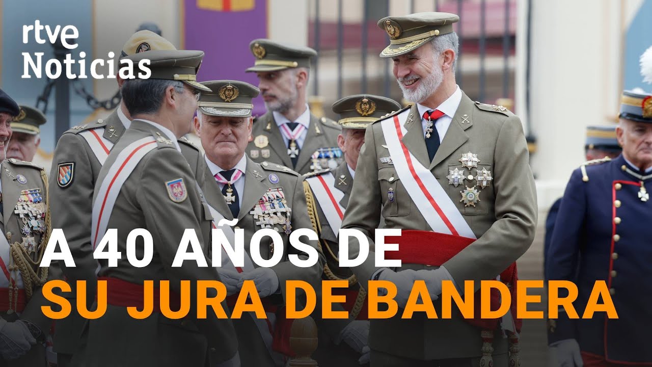 FELIPE VI REÚNE a sus ANTIGUOS COMPAÑEROS de la ACADEMIA MILITAR | RTVE Noticias