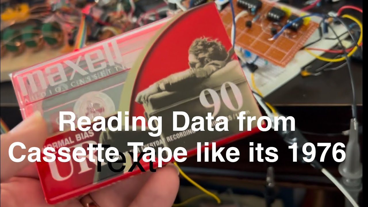 DIY Tape Drive - Reading Digital Data from a Cassette Tape (no coding)