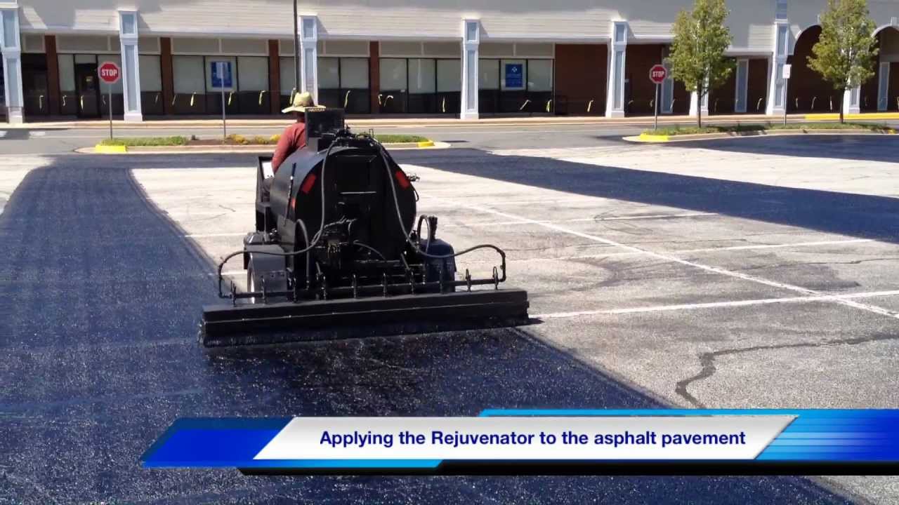 Asphalt Rejuvenator, Asphalt Rejuvenation - Seal Coating, Roadway, Shopping Center, HOA Parking Lot