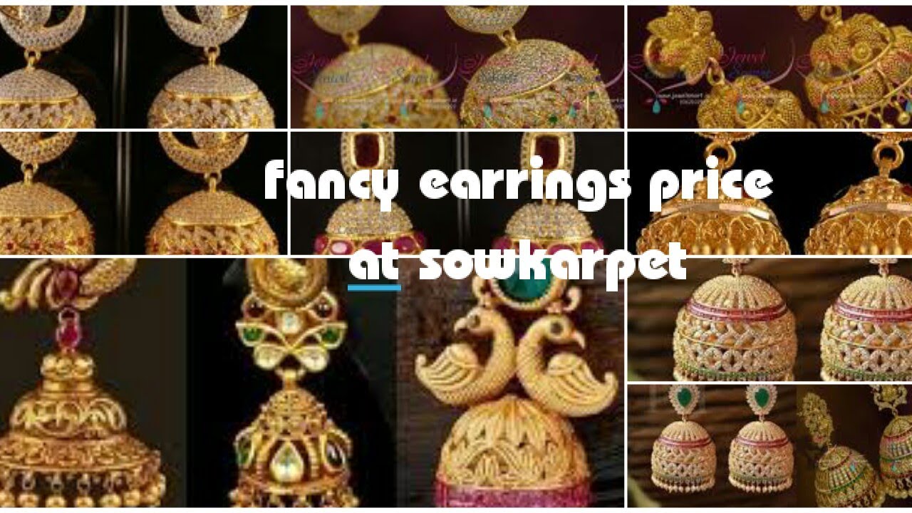 sowcarpet jewellery price (Earrings) / price of beautiful earrings at sowcarpet
