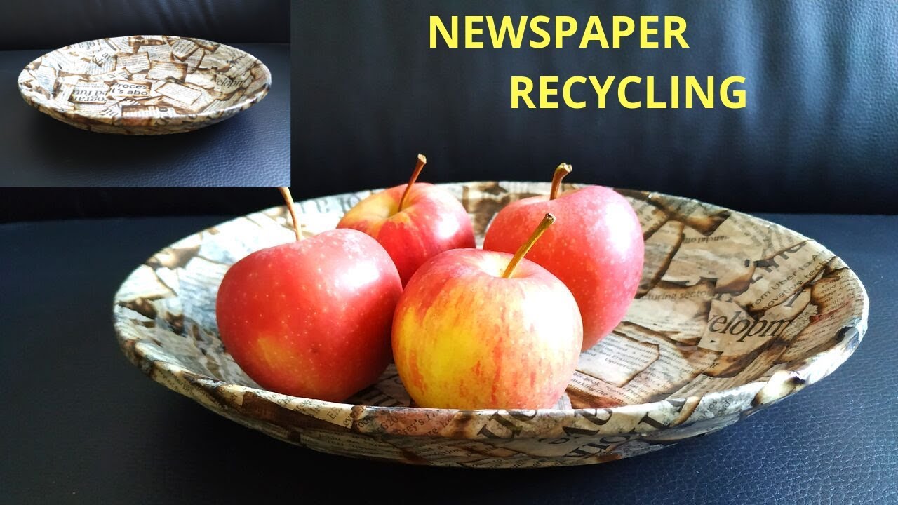 Newspaper Craft || Fruit Basket  || Best out of waste || Newspaper recycling ||Iris Craft Corner 50