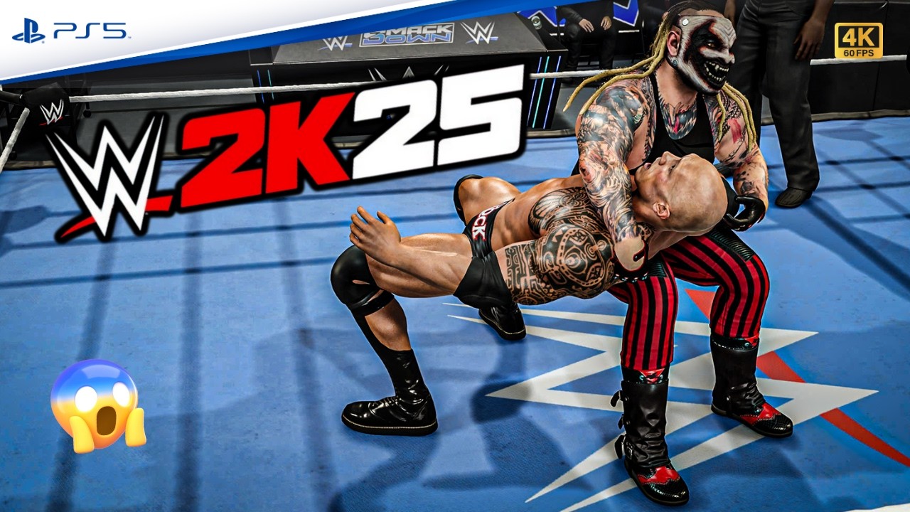The Rock Vs The Fiend Bray Wyatt | WWE 2K25 - PS5