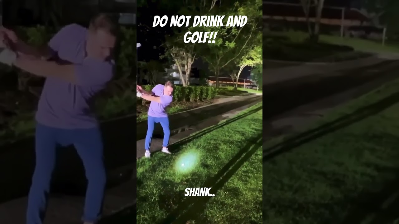 Do not drink and golf!! #golf #nightgolf