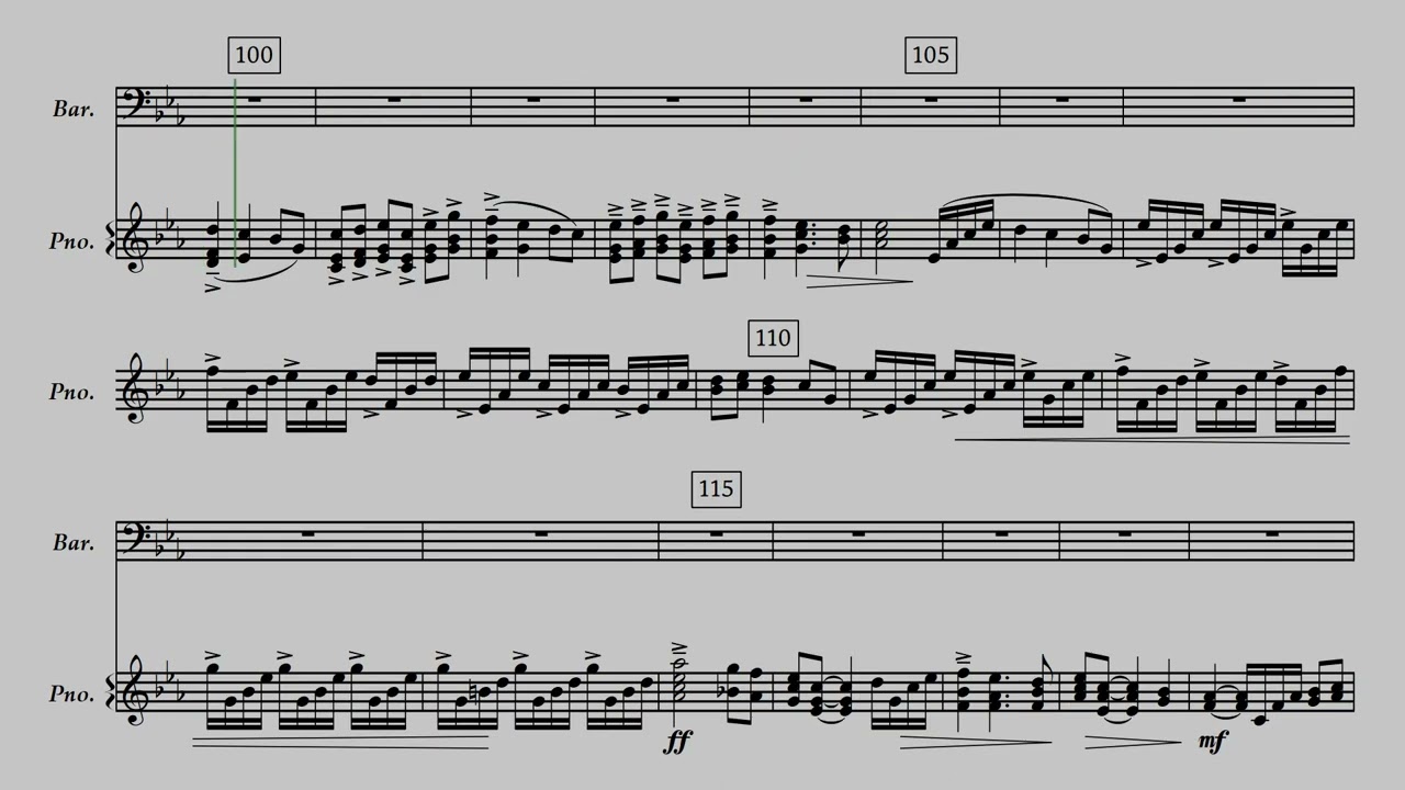 바리톤 솔로 및 여성 3부 [엘리 엘리 라마 사박다니] [박지훈 (바리톤 솔로)]