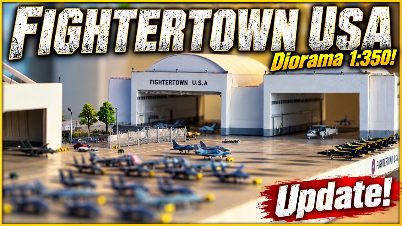 FIGHTERTOWN USA 1:350 &ndash; My NAS Miramar Diorama is Coming to Life! ✈️