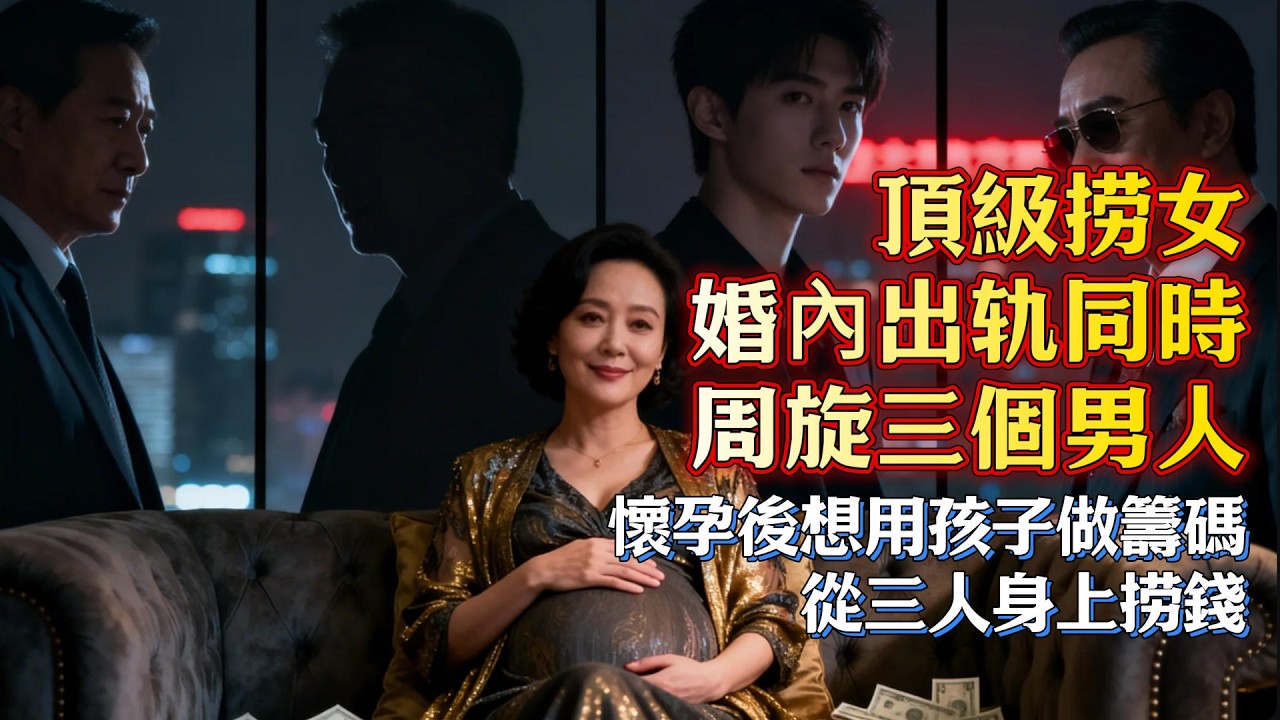 頂級捞女，婚內出轨同時周旋三個男人，懷孕後想用孩子做籌碼從三人身上捞錢