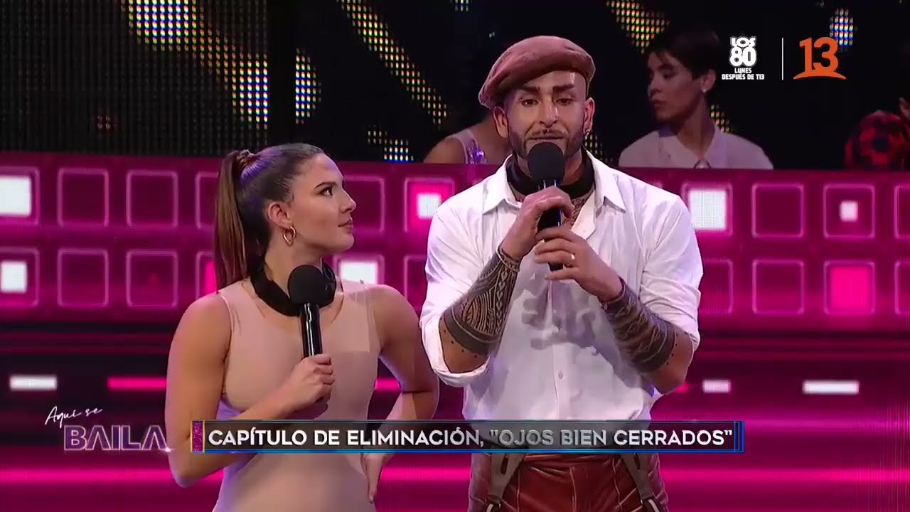 Chantal Gayoso y Matías Falcón reconocen percance previo a su show. Aquí se Baila, Canal 13.