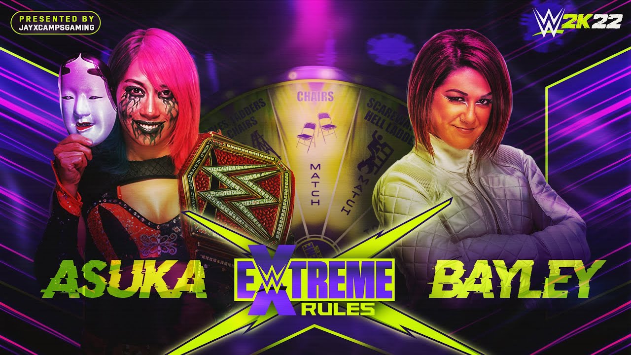 WWE 2K22  - Extreme Rules - Asuka vs Bayley - Chair Match - Universal Women’s Championship