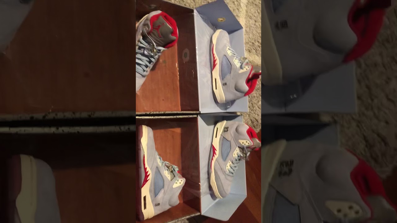 Jordan 5 Trophy Room Real vs Fake/Replica Direct Comparison