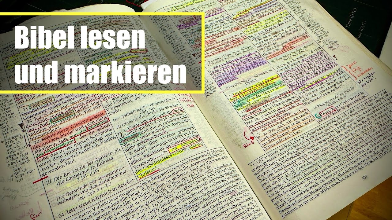 Die Bibel lesen und markieren