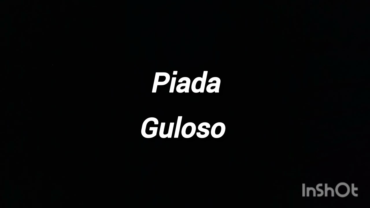 Narciso piada - guloso 