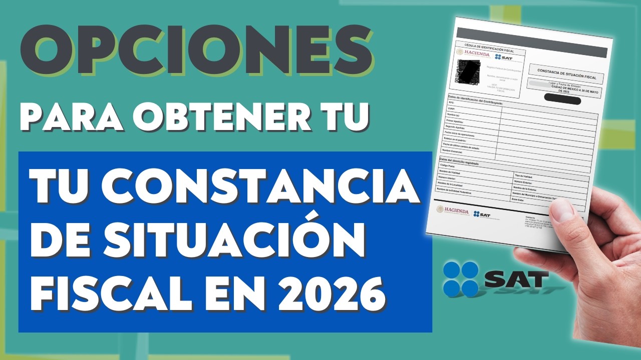 Obtén tu Constancia de Situación fácil y rápido, el SAT nos da 5 opciones